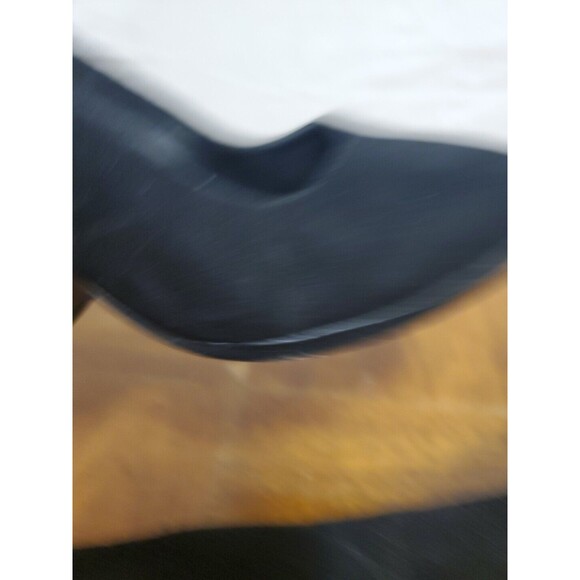 Eileen Fisher Hawk Black Suede Chunky Pump Heels Shoes Size 7.5 - Picture 8 of 9